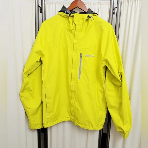 Marmot Men's Black and Yellow GORE-TEX Jacket w/Side Vents | Size Large - Picture 2 of 9